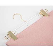 Load image into Gallery viewer, Hangers / Gold &amp; Acrylic Adjustable Length Pant Hanger
