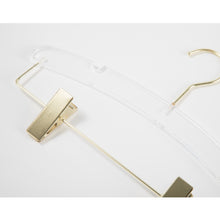 Load image into Gallery viewer, Hangers / Gold &amp; Acrylic Pant Hanger
