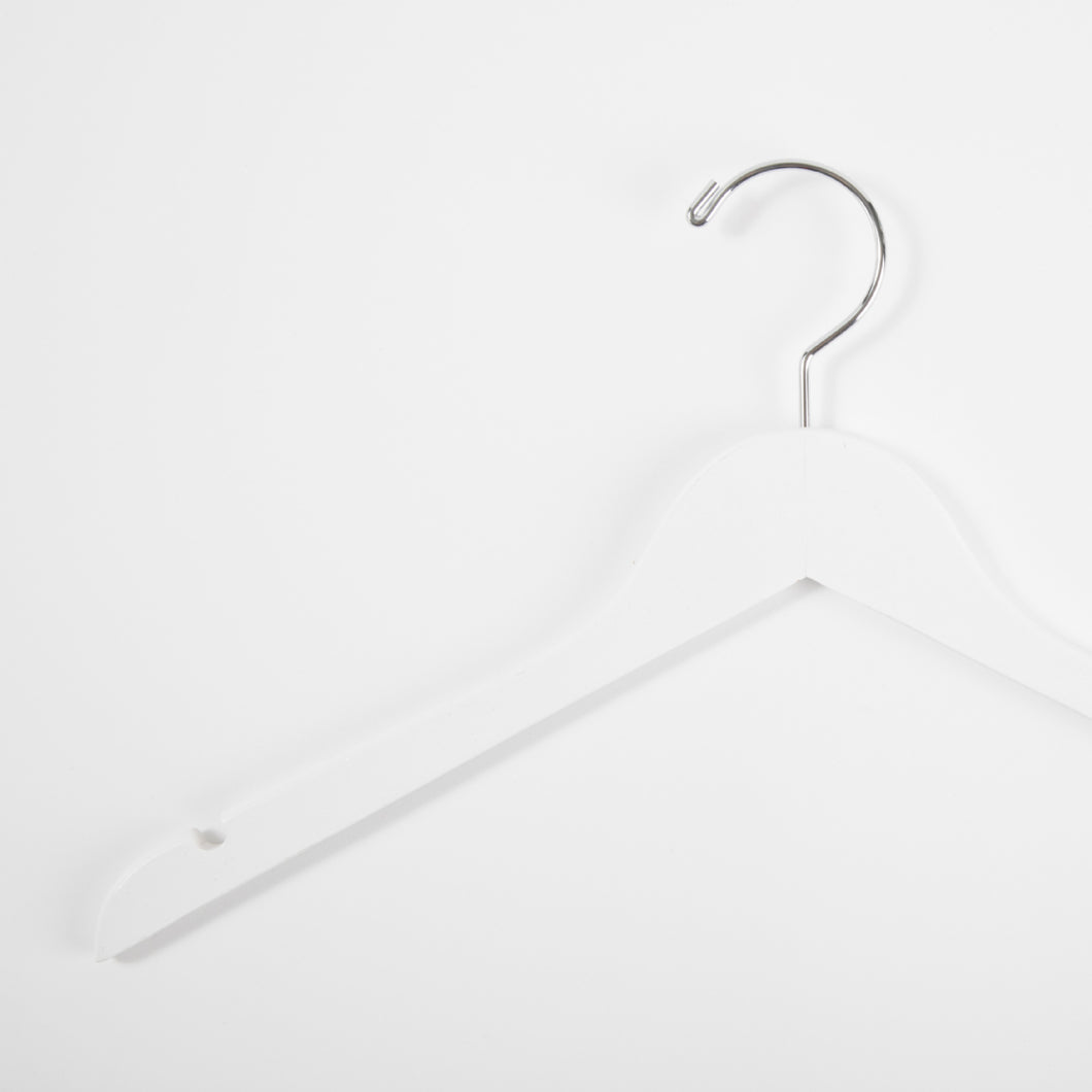 Hangers / White Wood Top Hanger