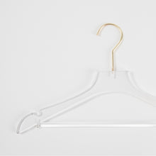 Load image into Gallery viewer, Hangers / Gold &amp; Acrylic Shirt Hanger with Bar
