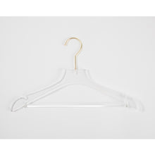 Load image into Gallery viewer, Hangers / Gold &amp; Acrylic Shirt Hanger with Bar
